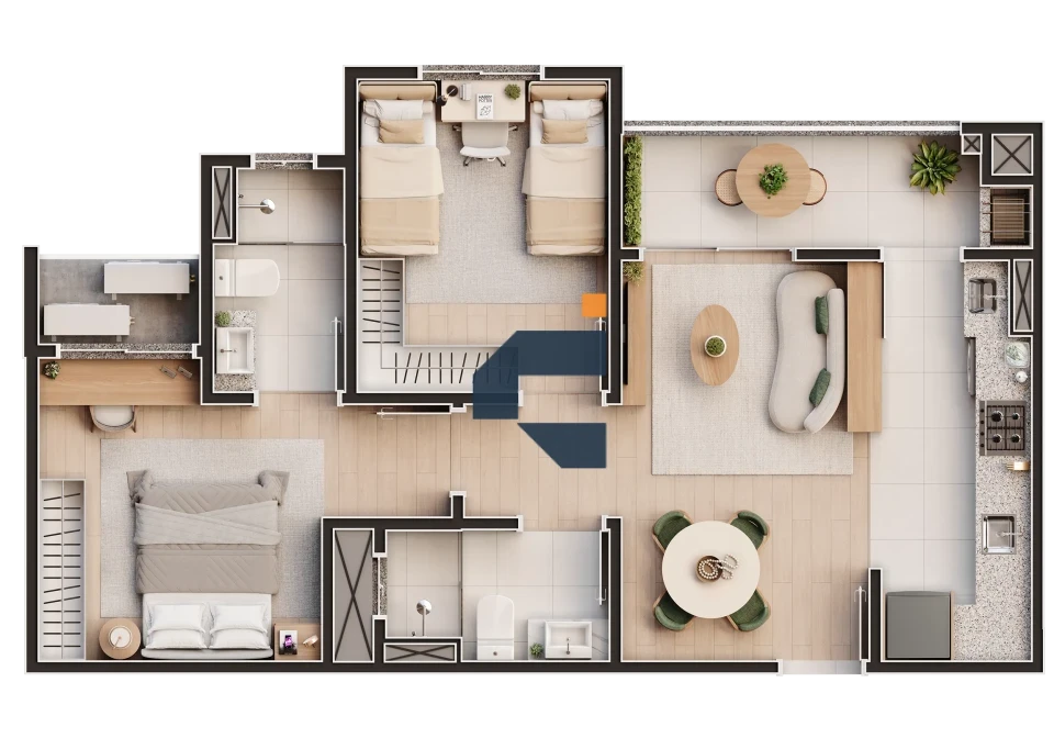 Apartamento Na Planta À Venda Amanay Beach Club Itapoa