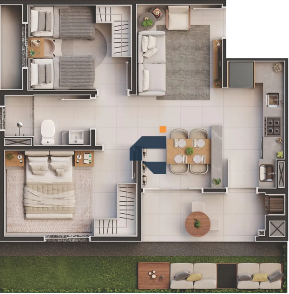 Apartamento Na Planta À Venda Tropicale Beach Club Penha