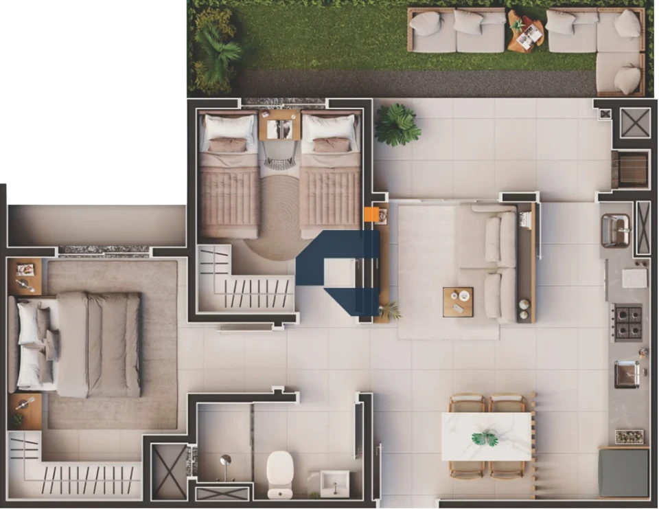 Apartamento Na Planta À Venda Tropicale Beach Club Penha