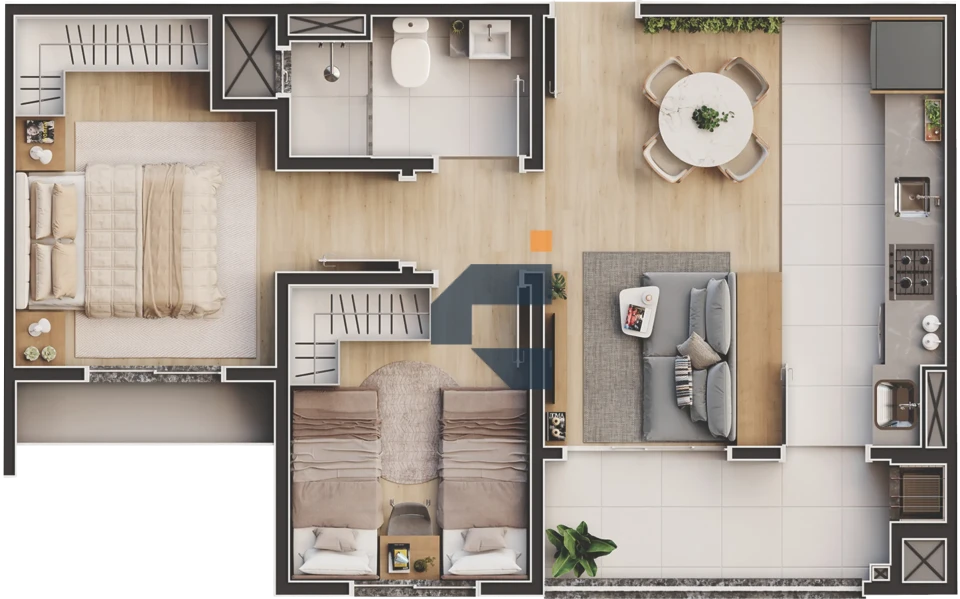 Apartamento Na Planta À Venda Tropicale Beach Club Penha