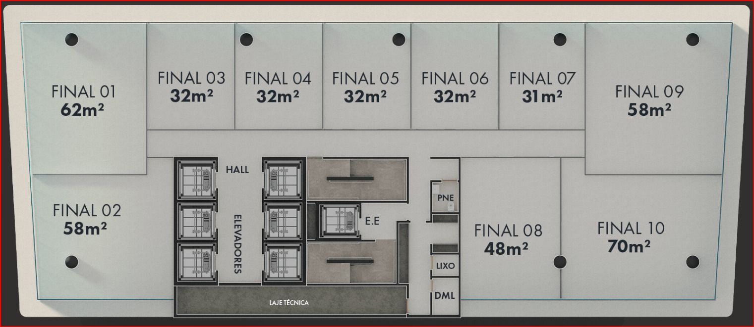 Imagens do imóveis Sala Comercial no JL Tower – Cascavel | PR