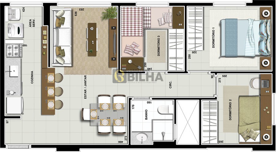 Imagens do imóveis Apartamento à venda no condomínio Ed. Terraparque no bairro Champagnat