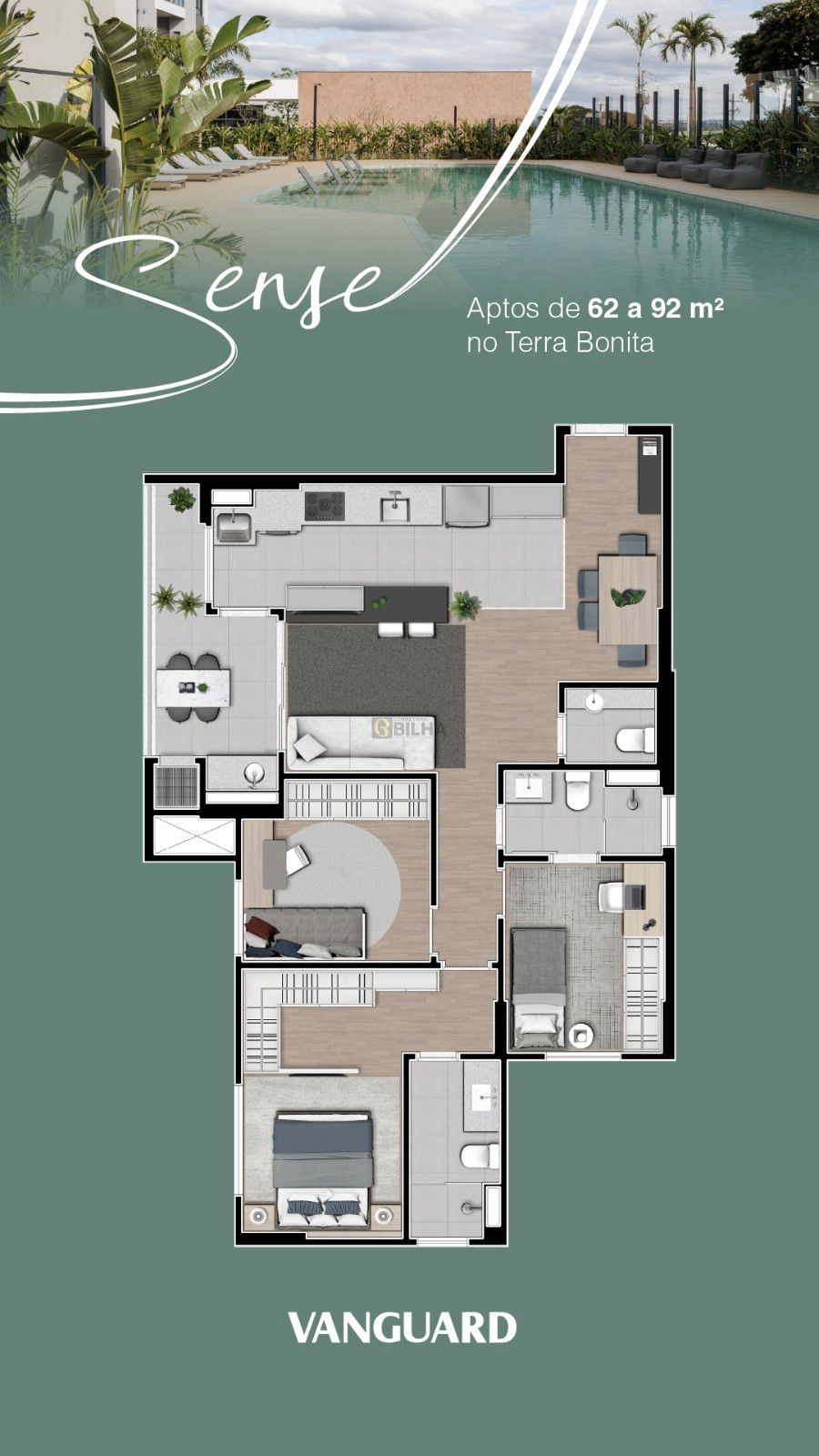 Imagens do imóveis Apartamento a venda no condomínio EDIFICIO SENSE no bairro Terra Bonita - Londrina/PR