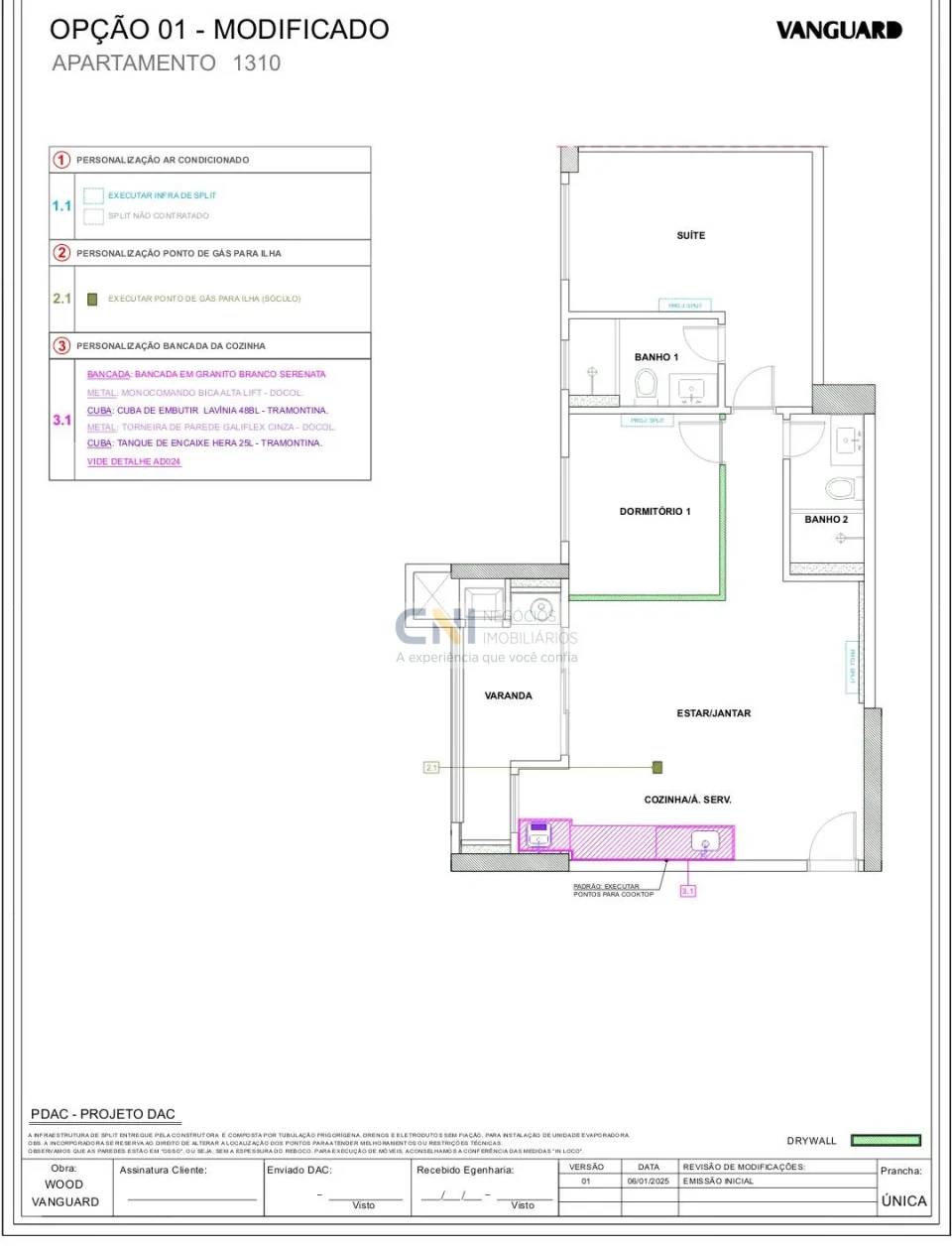 Imagens do imóveis Apartamento a Venda : Edifício Wood : próximo ao shopping Catuaí - 2 quartos