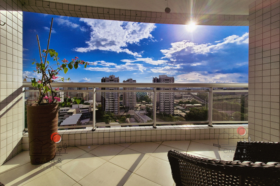 Imagens do imóveis Apartamento 3 suíte à venda em Nossa Senhora das Graças, Manaus-AM; Com modulados e ar, andar alto;