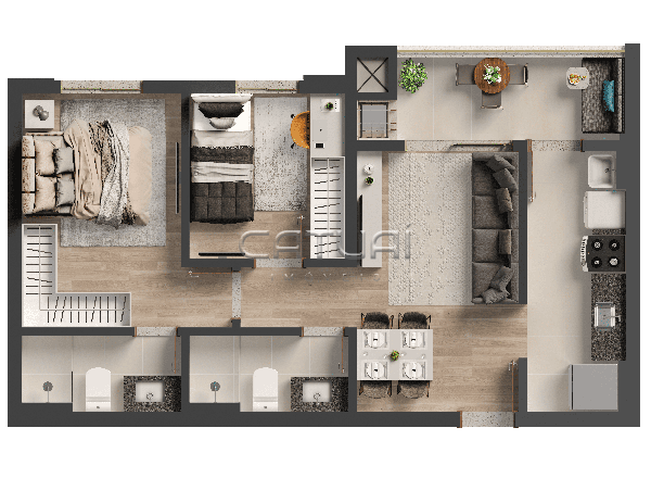 Apartamento à venda Edifício Tribeca - Aurora, Londrina Apartamento à venda Edifício Tribeca - Aurora, Londrina