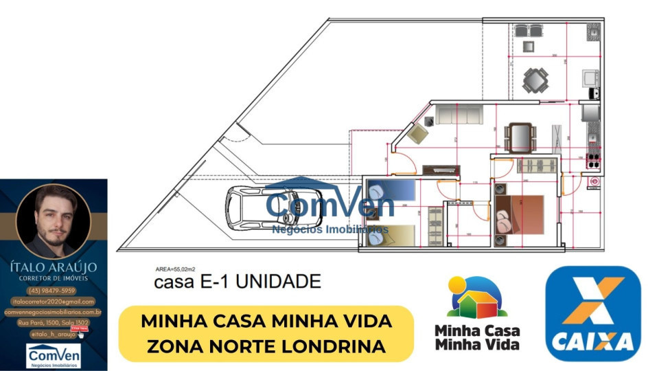 Imagens do imóveis CASA - MINHA CASA MINHA VIDA - ZONA NORTE LONDRINA