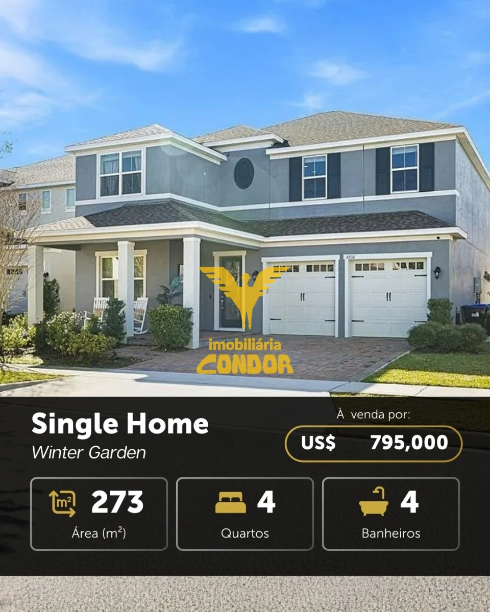 SINGLE  HOME - FAMILY - WINTER GARDEN