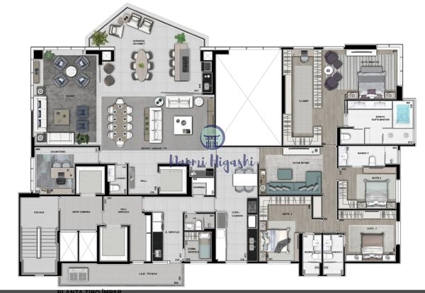 Apartamento padrão - Colonial