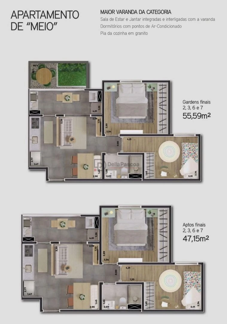 Apartamento 1 quarto à venda em Jardim Residencial Veneza, Indaiatuba — Harmonia Residencial - foto 12