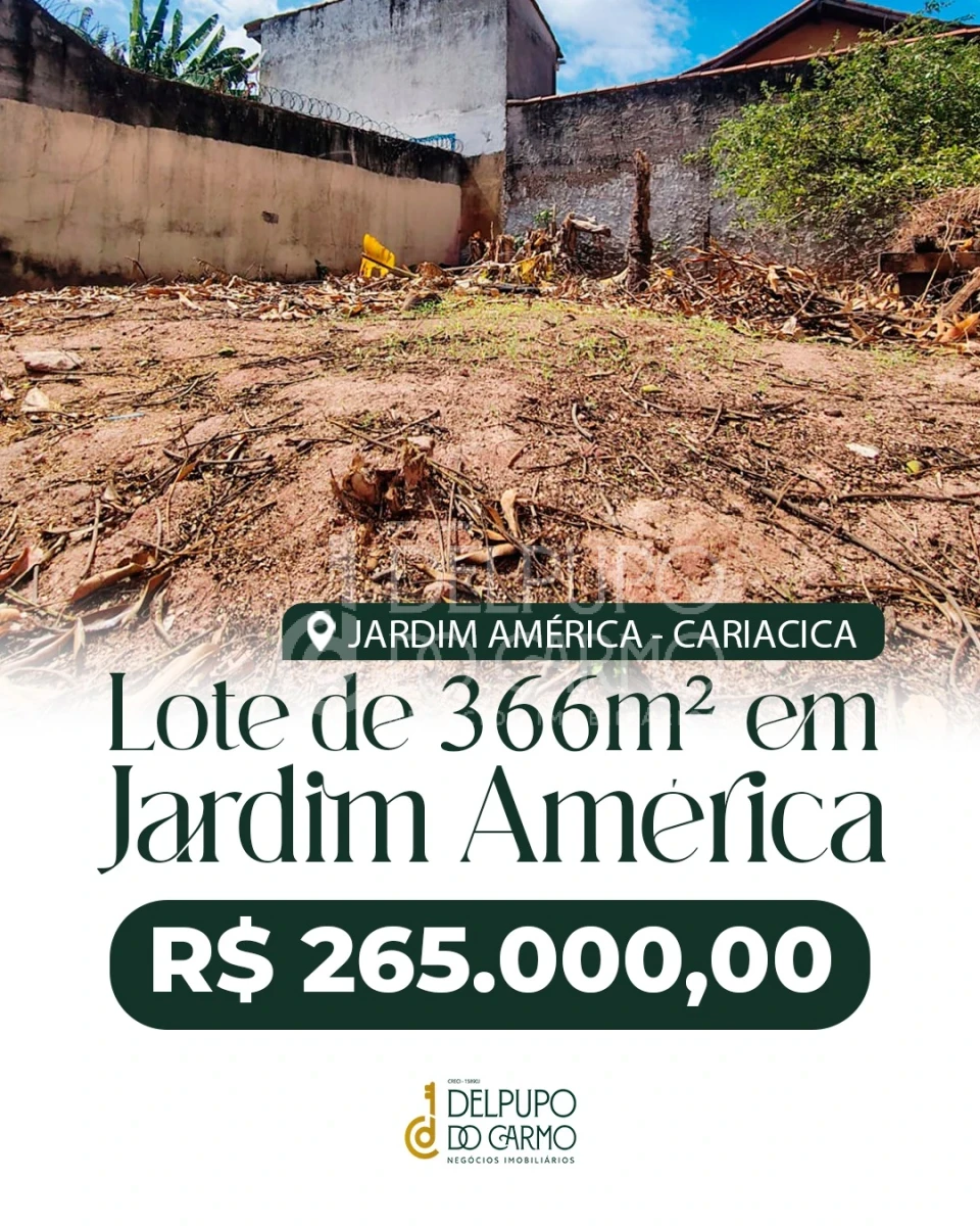 Terreno À Venda Jardim América Cariacica