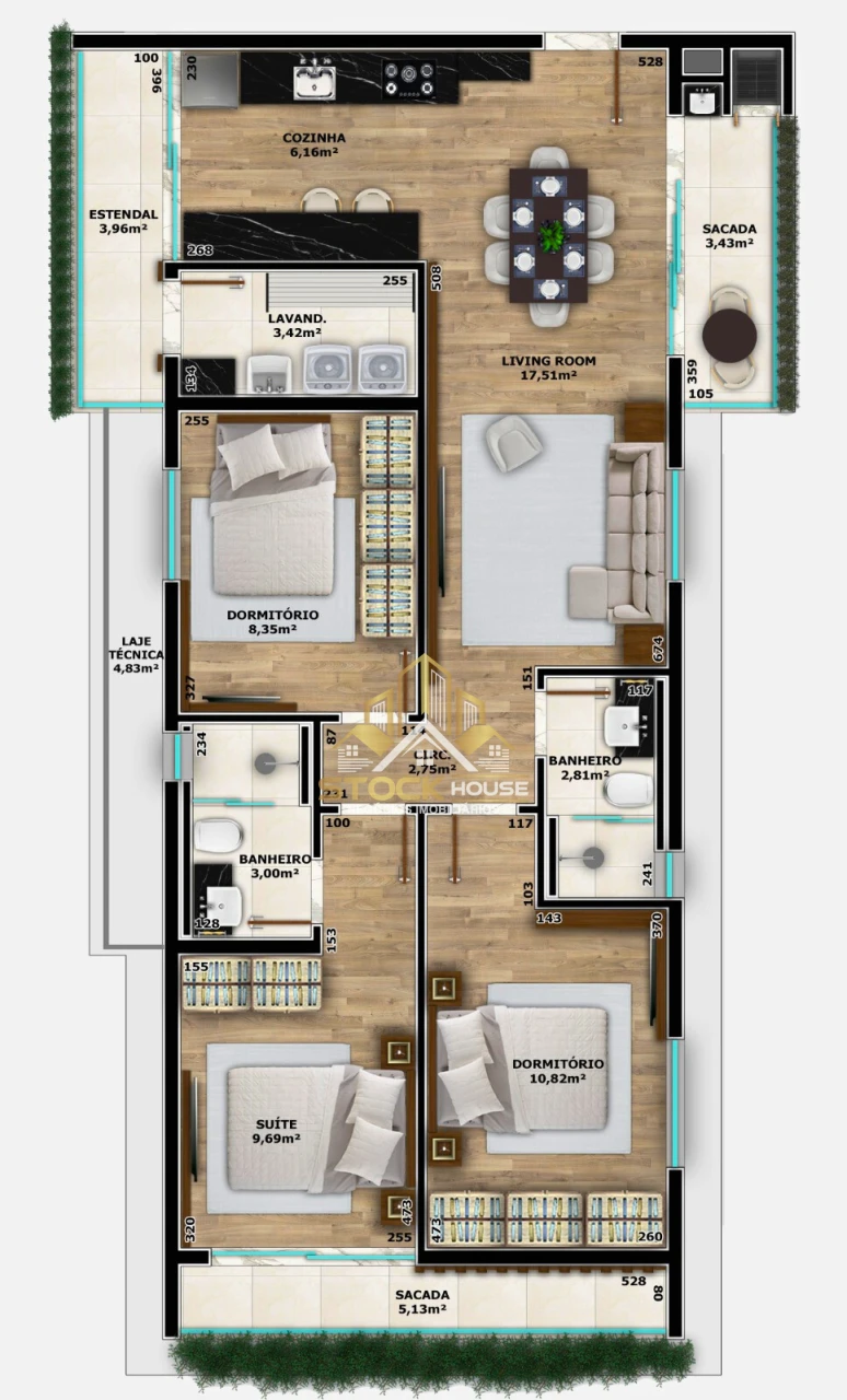 LANÇAMENTO APARTAMENTO SUÍTE + 2 QUARTOS EM JOINVILLE