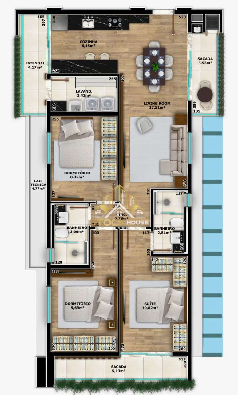 LANÇAMENTO APARTAMENTO SUÍTE + 2 QUARTOS EM JOINVILLE