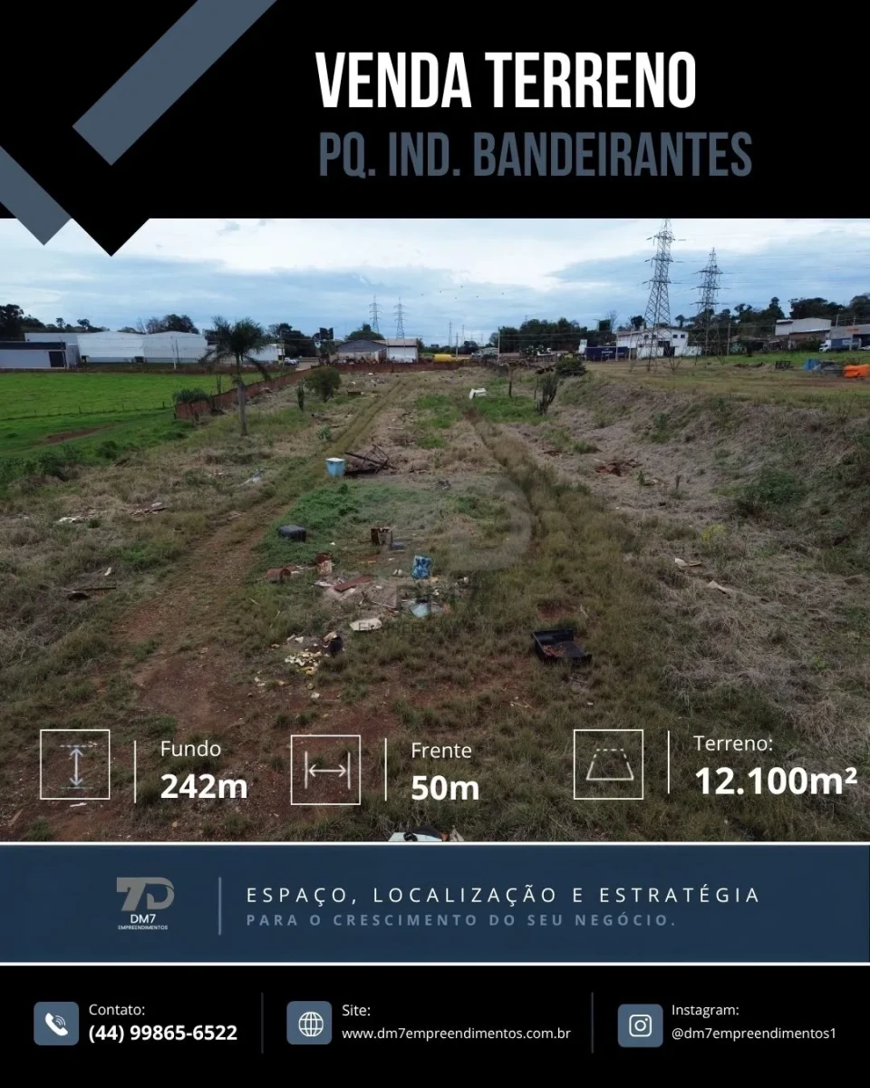 Terreno À Venda Parque Industrial Bandeirantes Maringá