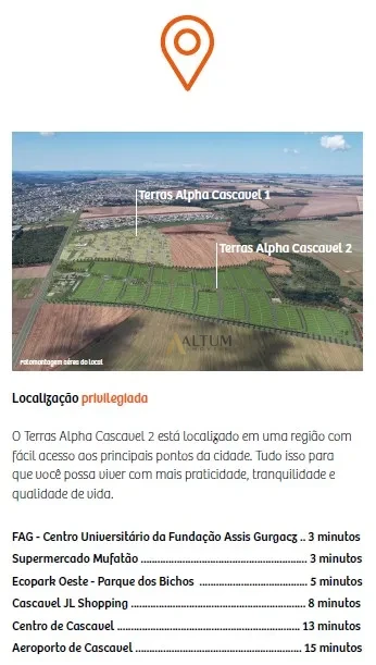 Imagens do imóveis Terreno em Condomínio Terras Alpha 2  - Sol da Manhã - Quadra O1