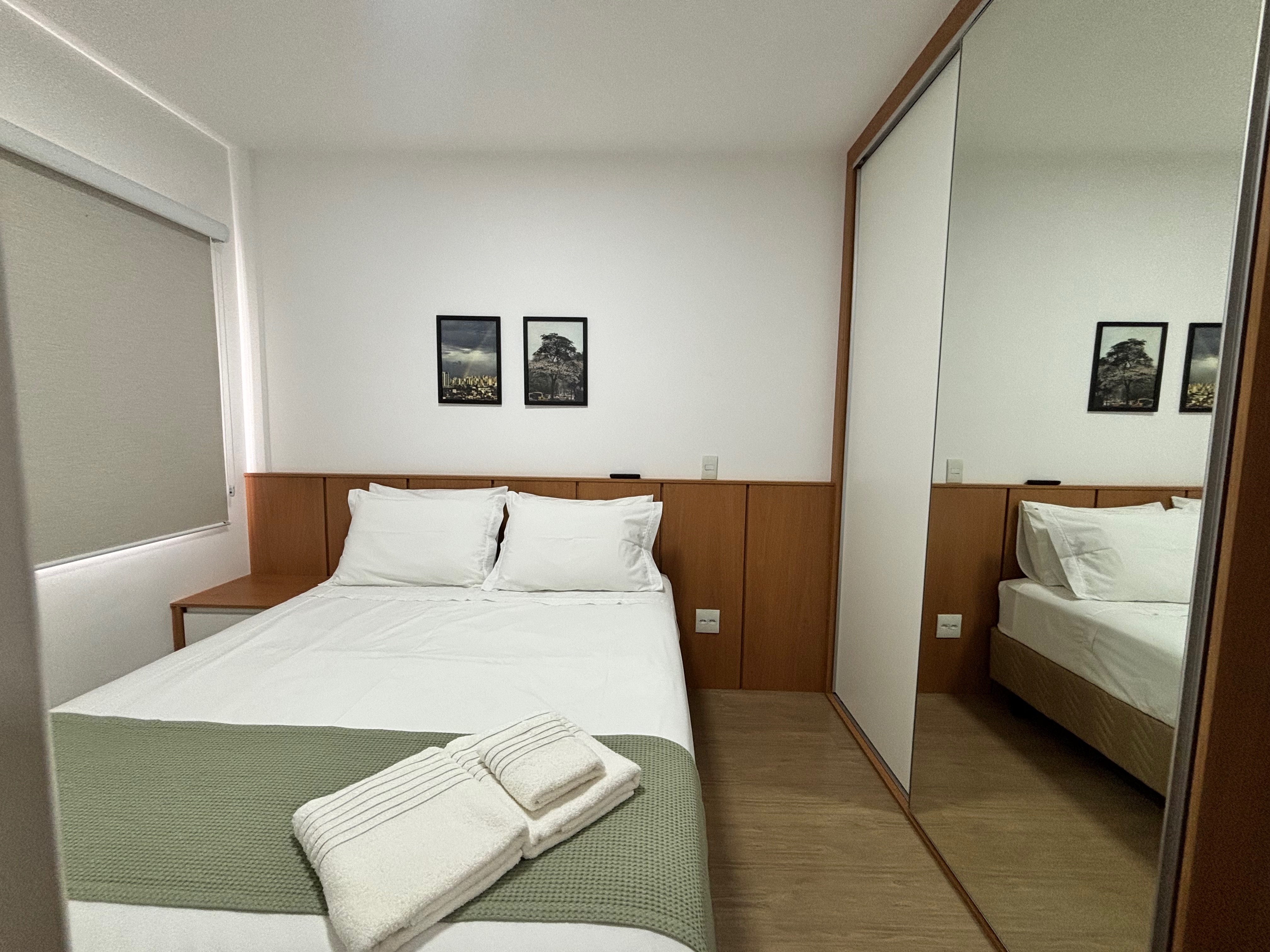 Apartamento para venda e locação, Edifício JH Palhano, 48,48 m² úteis, 1 quarto, mobiliado, andar alto - Gleba Fazenda Palhano, Londrina, PR