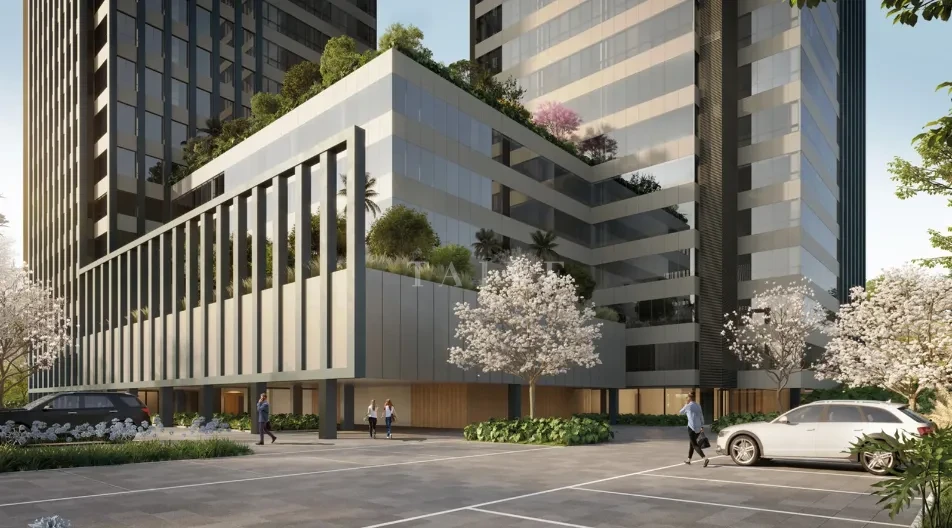 Alugo sala comercial térrea no Catuaí Corporate com 190 m² com mezanino, próximo ao Shopping, na Gleba Palhano, Londrina.