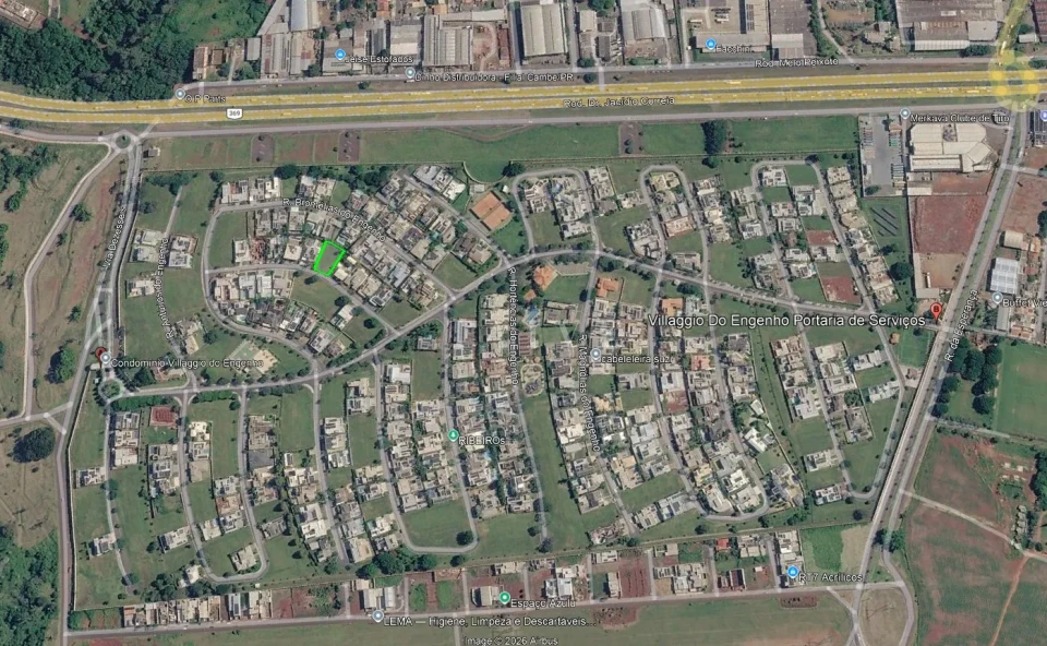 Terreno 875m²  À Venda no Condomínio Villaggio Do  Engenho Cambé