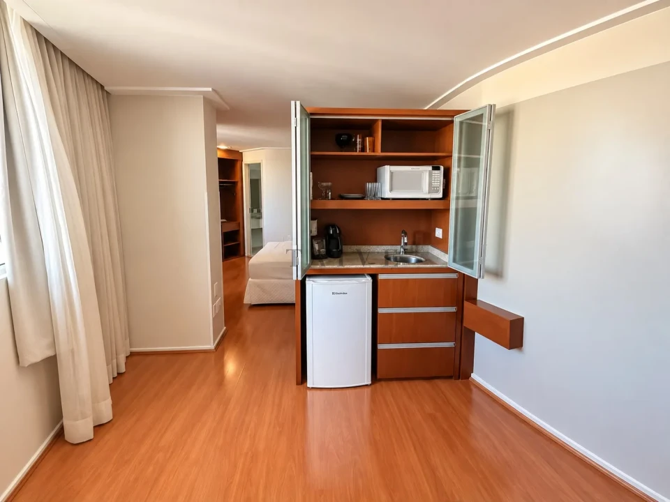 Flat à venda no Boulevard Residence Hotel em Londrina-Pr - Jardim Higienópolis, Londrina