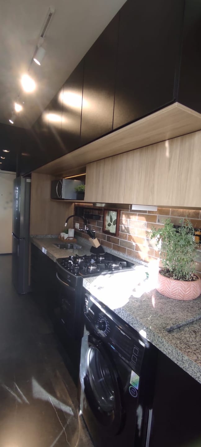 Apartamento a venda,Ed Sunset Faria Lima, 54m² úteis,2 quartos, móveis planejados, andar alto -  Gleba Fazenda Palhano, Londrina, PR