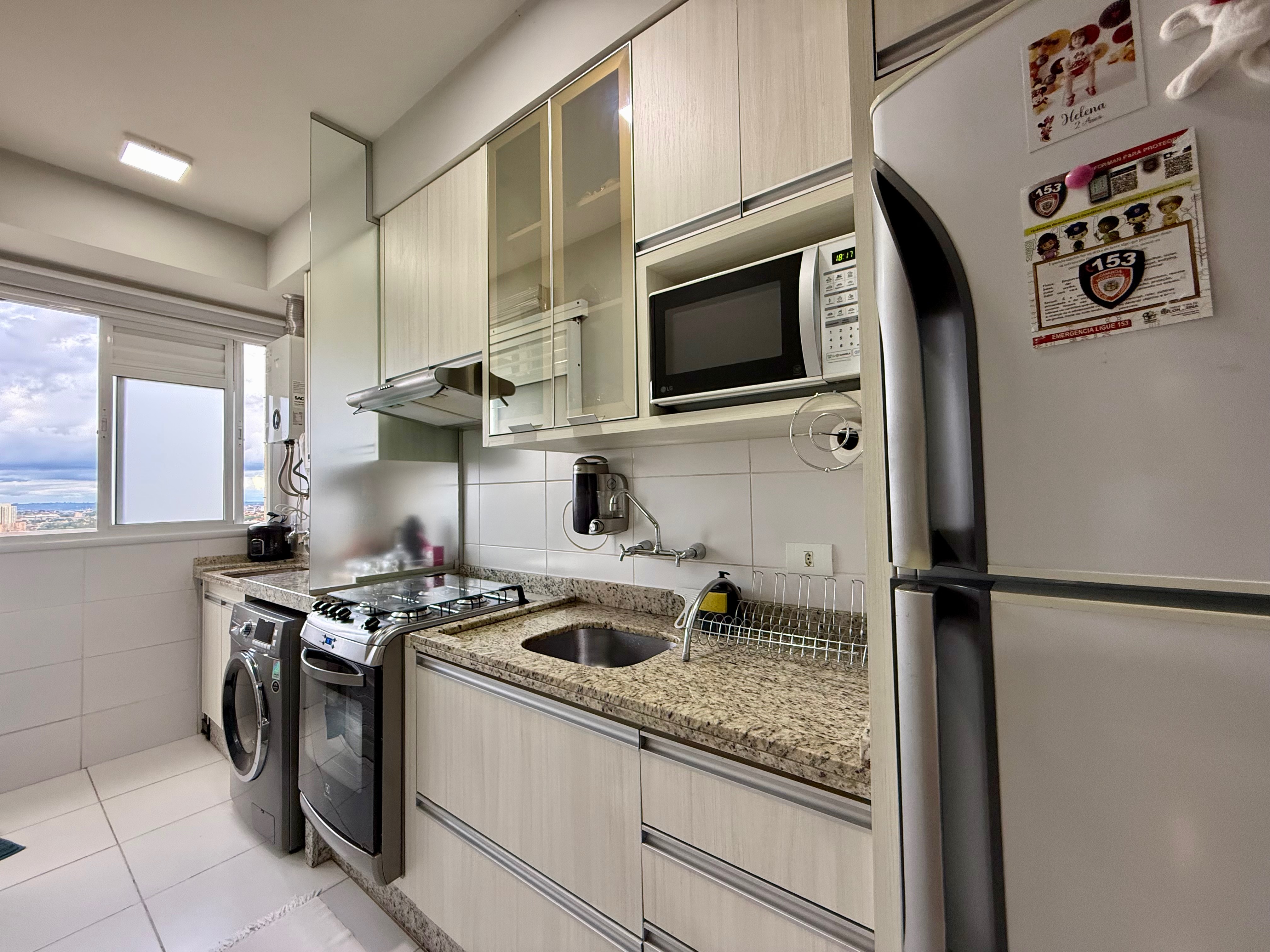 Oportunidade Apartamento à venda, Edifício Sunset Faria Lima,  66m² com 3 quartos (sendo 1 suíte), Cozinha, quartos planejados, andar alto-  em L
