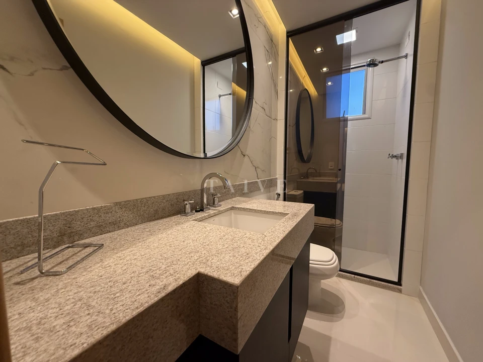 Apartamento mobiliado e decorado Champs Élysées 3 suites com closet e hidromassagem na Praça Pè Vermelho em Londrina