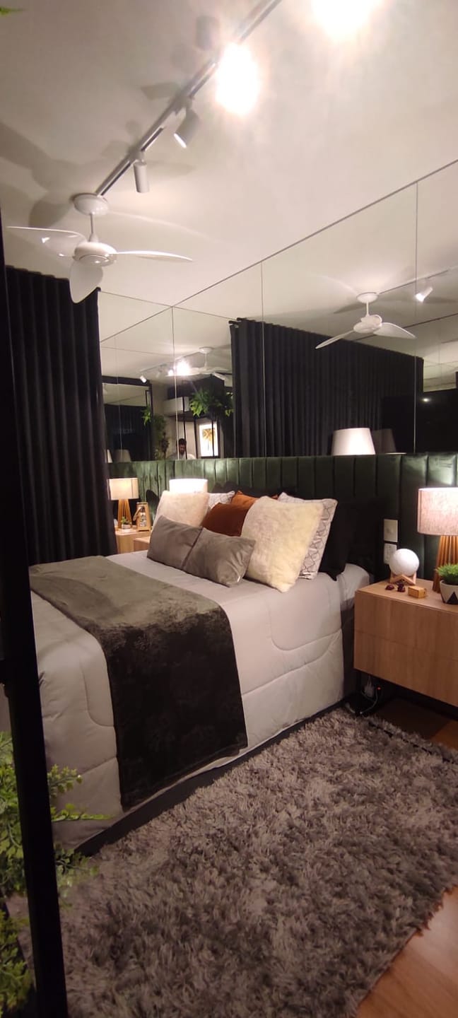 Apartamento a venda,Ed Sunset Faria Lima, 54m² úteis,2 quartos, móveis planejados, andar alto -  Gleba Fazenda Palhano, Londrina, PR