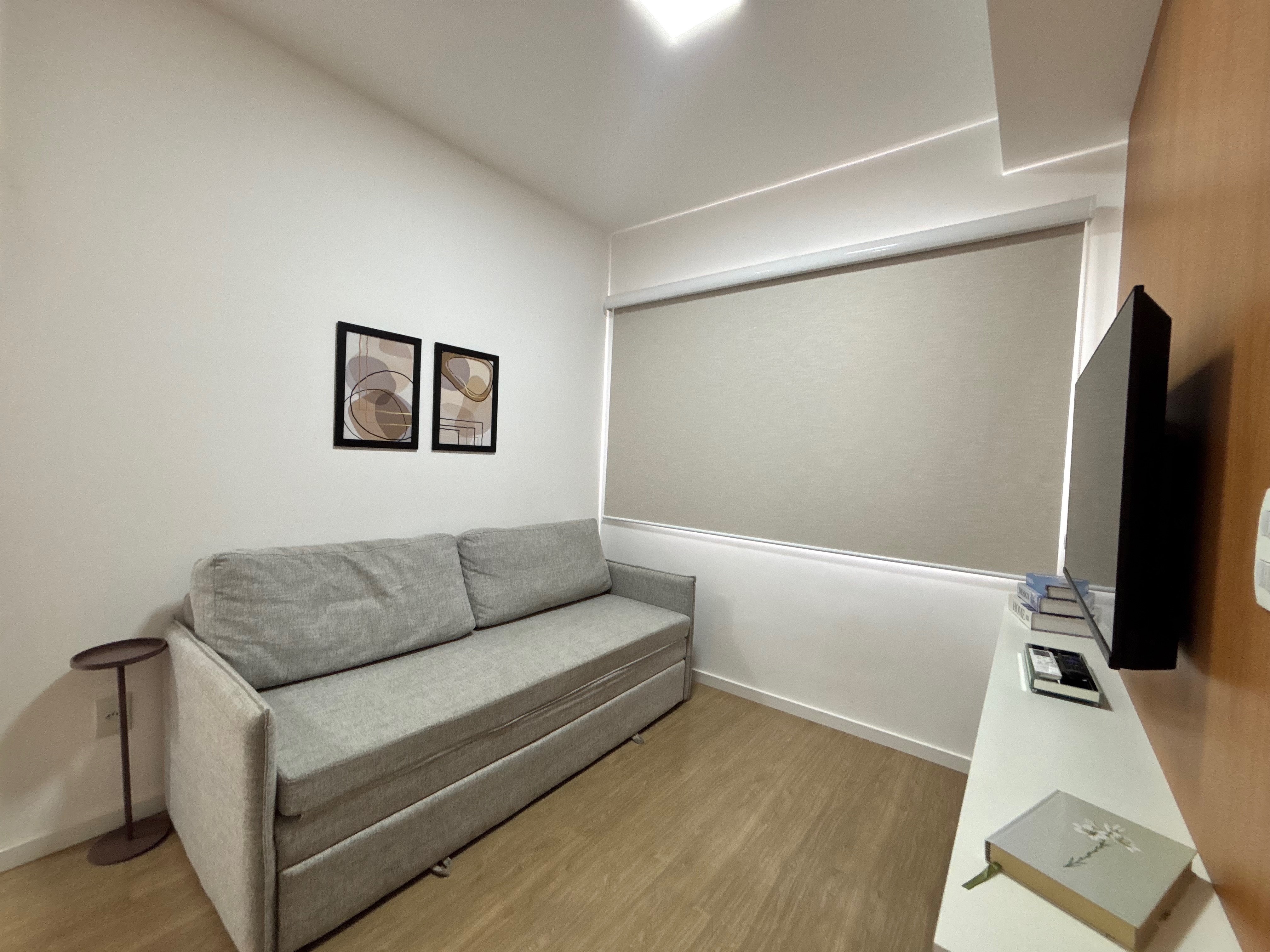 Apartamento para venda e locação, Edifício JH Palhano, 48,48 m² úteis, 1 quarto, mobiliado, andar alto - Gleba Fazenda Palhano, Londrina, PR