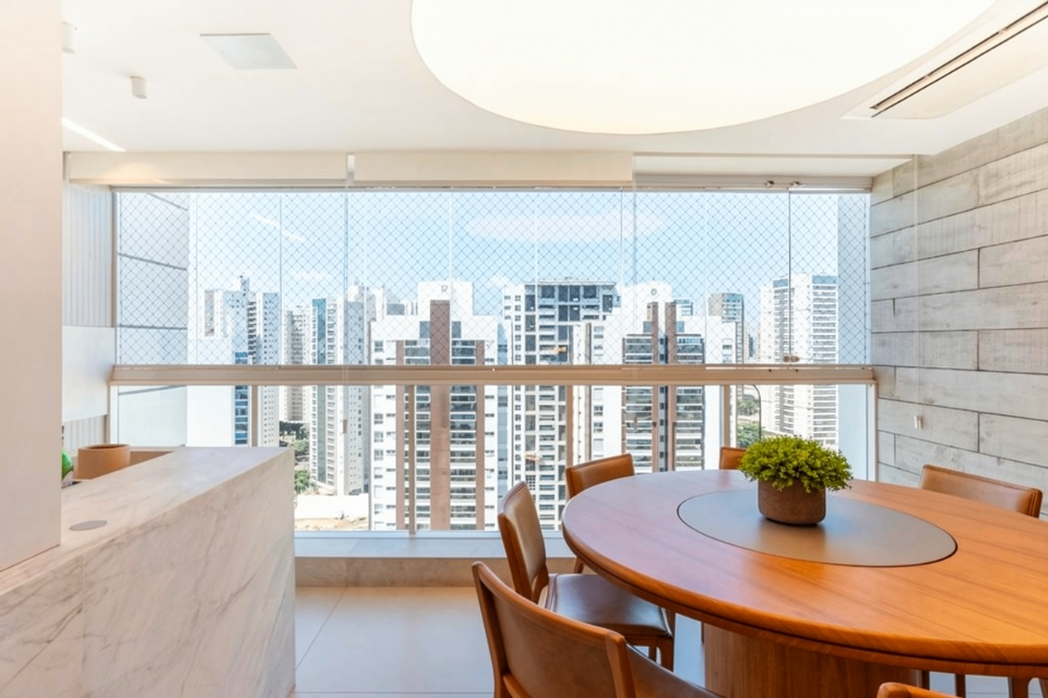 Apartamento à venda, Edifício Champs Élysées, 130m² úteis, 3 suítes, 3 vagas, andar alto, mobiliado, varanda gourmet - Gleba Palhano, Londrina, P