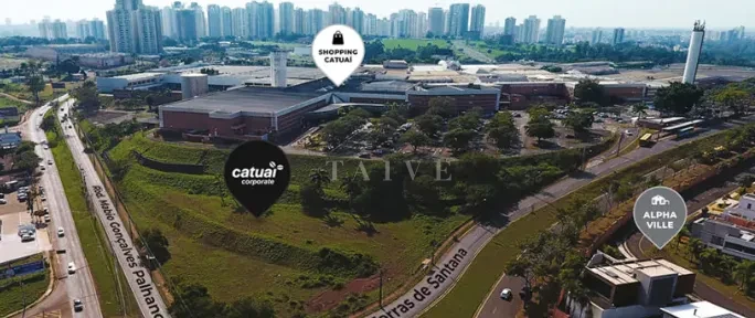 Alugo sala comercial térrea no Catuaí Corporate com 190 m² com mezanino, próximo ao Shopping, na Gleba Palhano, Londrina.