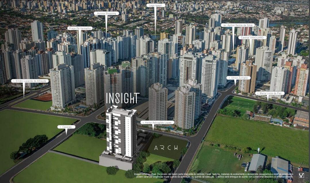 Apartamento para venda, Edifício Insght Palhano, 2 suítes, 2 vagas, todo mobiliado -  Gleba Fazenda Palhano, Londrina, PR