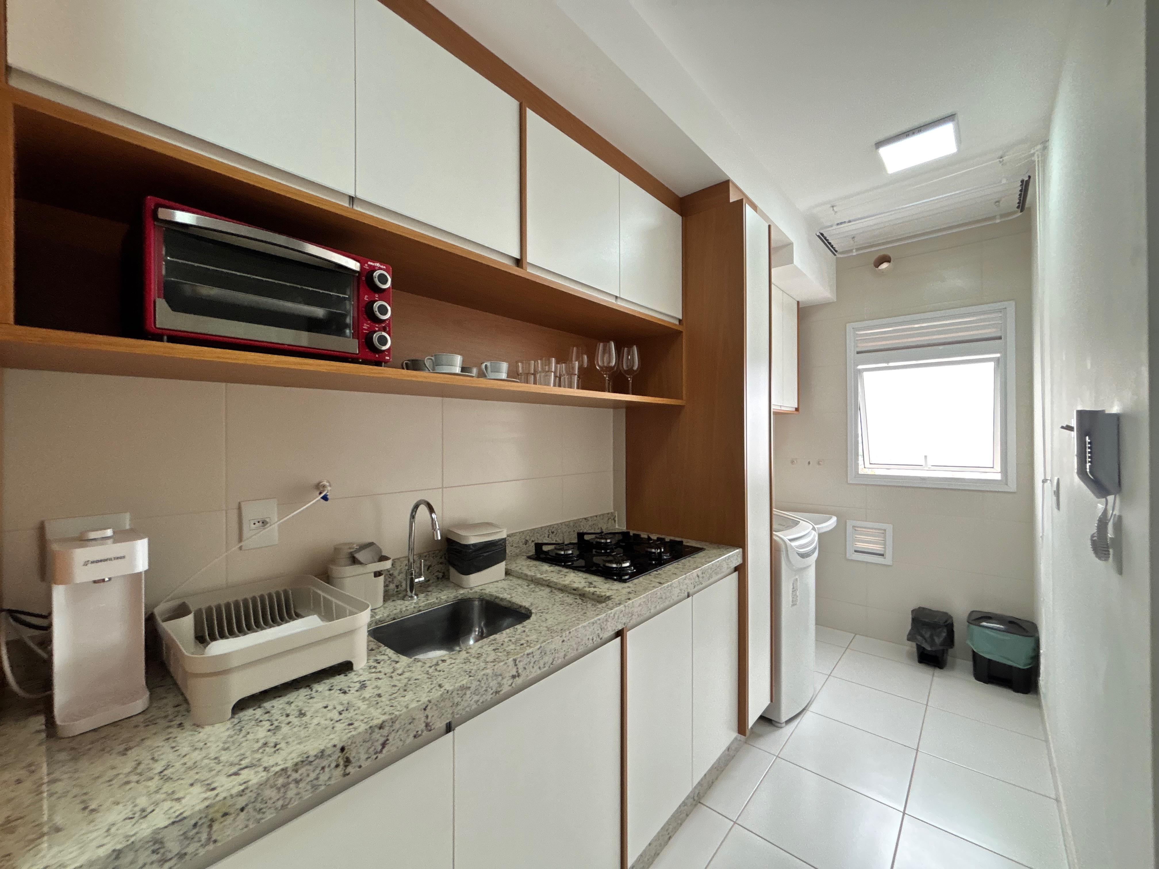 Apartamento para venda e locação, Edifício JH Palhano, 48,48 m² úteis, 1 quarto, mobiliado, andar alto - Gleba Fazenda Palhano, Londrina, PR