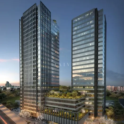 Alugo sala comercial térrea no Catuaí Corporate com 190 m² com mezanino, próximo ao Shopping, na Gleba Palhano, Londrina.