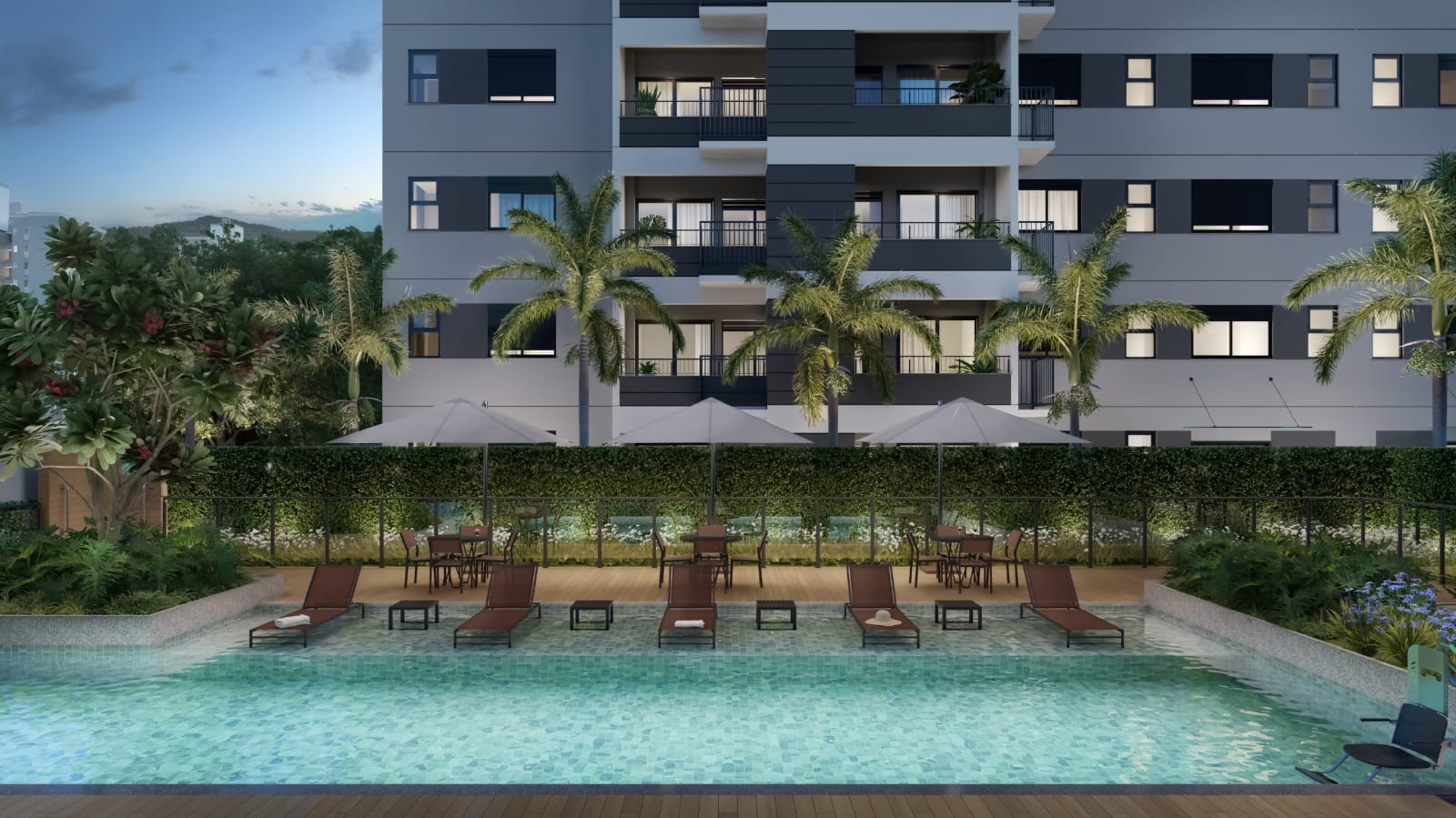 Apartamento na planta  à venda, Edifício Sensia Aurora,  50m² úteis, 02 quartos (1 suíte)  com sacada  - Aurora, Londrina, PR