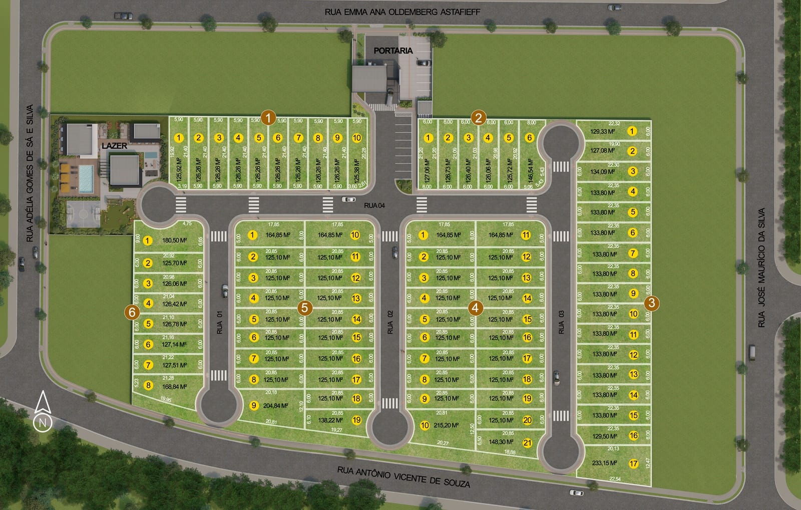 Condomínio Portal de Veneza Terreno a partir  125m² à venda, ao lado do Londrina Norte Shopping - Jardim Portal de Itamaracá, Londrina, PR