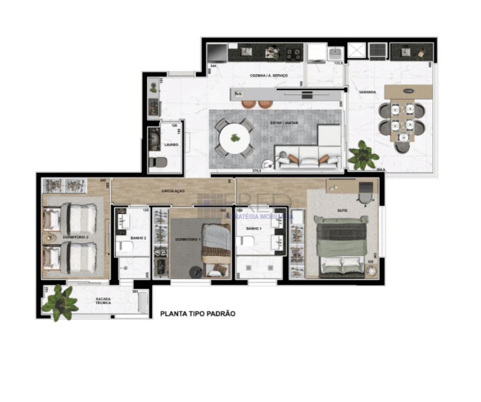 APARTAMENTO A VENDA -NOVO - VISTA LAGO - ANDAR  INTERMEDIARIO