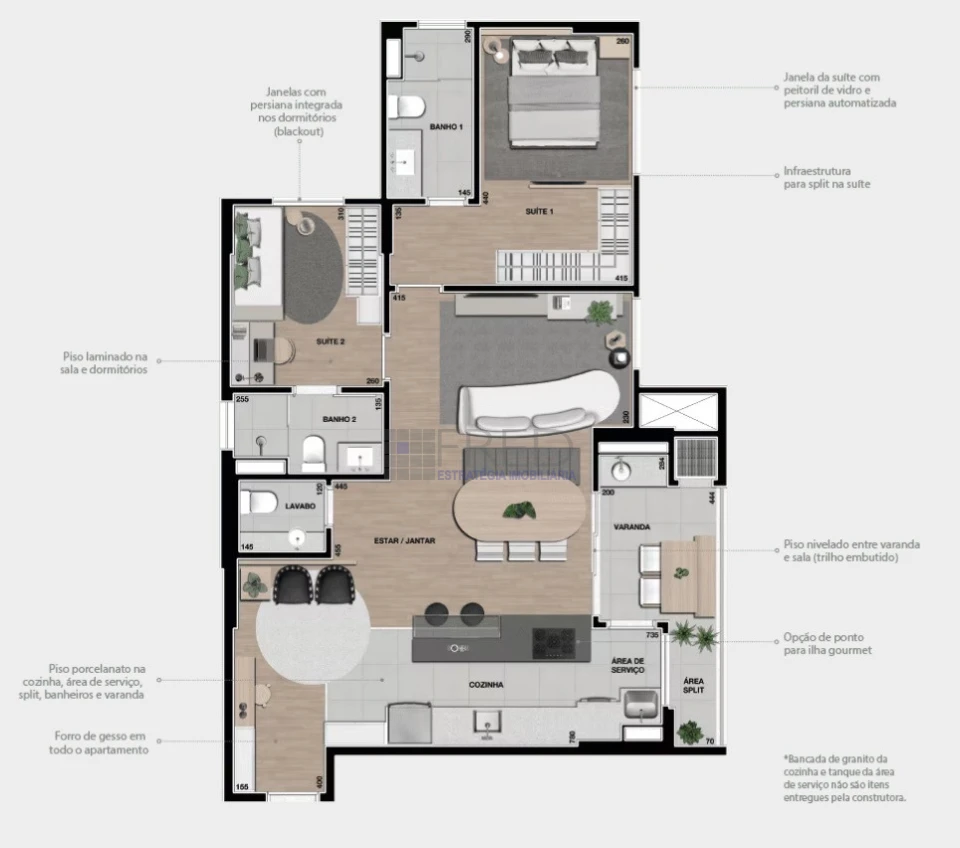 APARTAMENTO A VENDA - SENSE - ANDAR ALTO, 02 VAGAS DE GARAGEM COM BOX