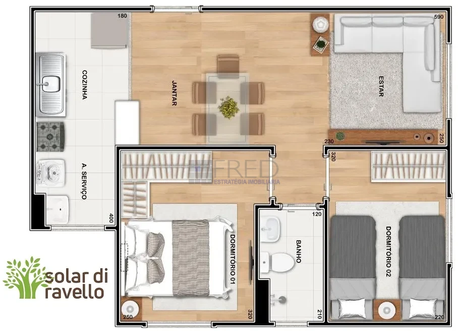 Imagens do imóveis LINDO APARTAMENTO A VENDA - SOLAR DI RAVELLO