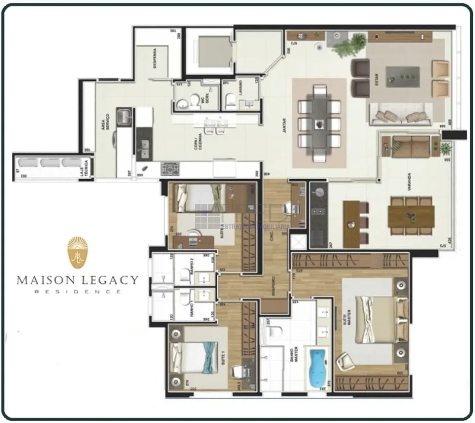 Imagens do imóveis APARTAMENTO A VENDA - SOL DA MANHÃ - ANDAR BAIXO -  MAISON LEGACY
