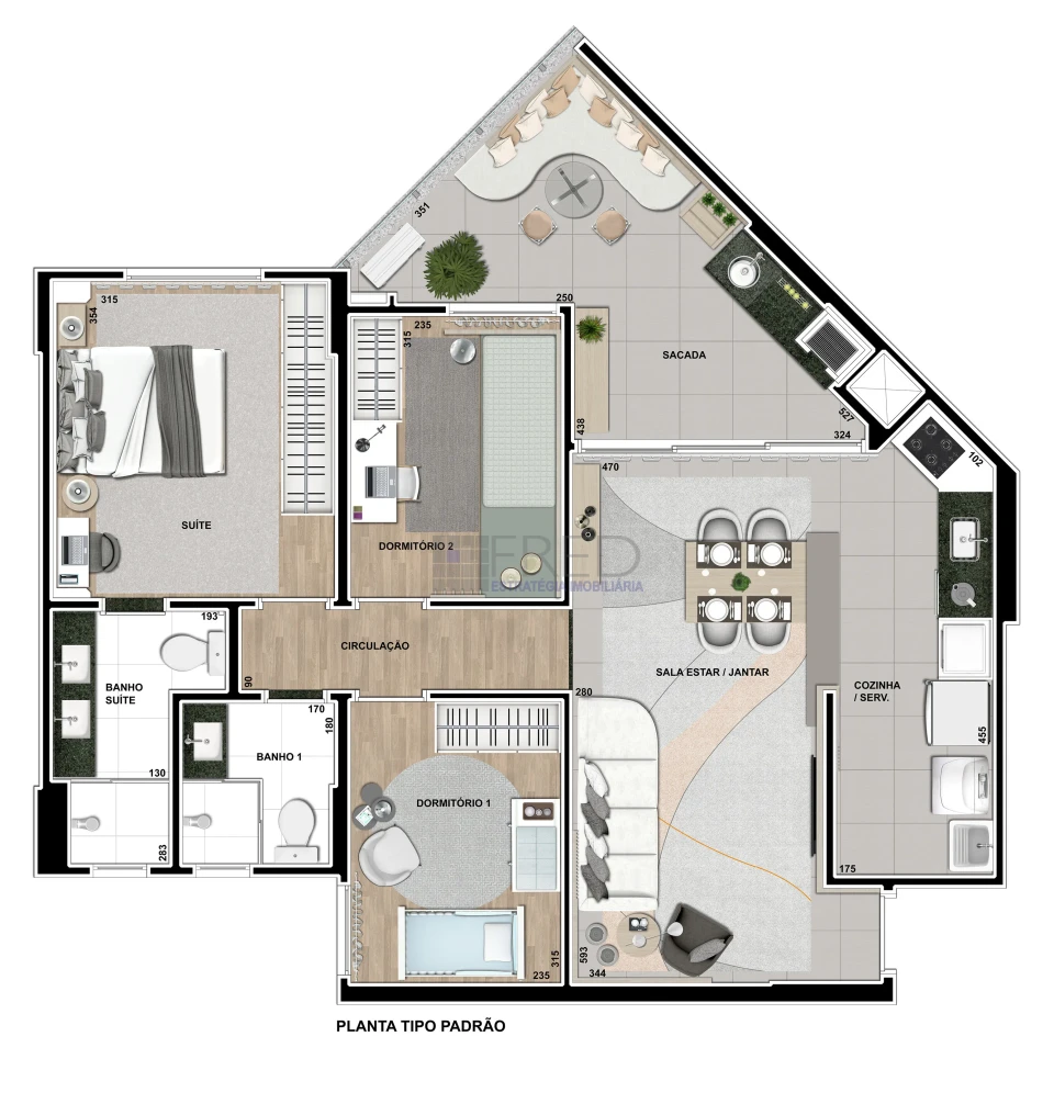 APARTAMENTO A VENDA - SOL DAMANHÃ - ANDAR  INTERMEDIÁRIO - CONDOMINIO ODYSSEY
