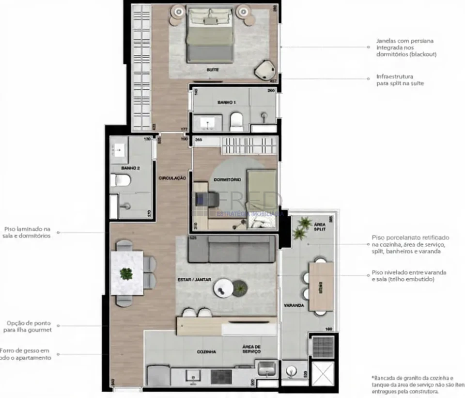 Imagens do imóveis APARTAMENTO - ANDAR INTERMEDIÁRIO -  SOL DA MAHÃ - SENSE