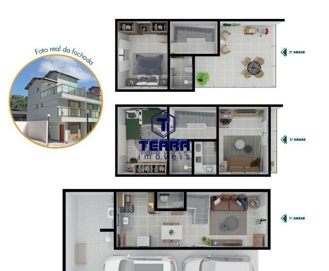 Imagens do imóveis Sua casa triplex pronta para morar! Se você tem um sonho, nós temos as chaves!