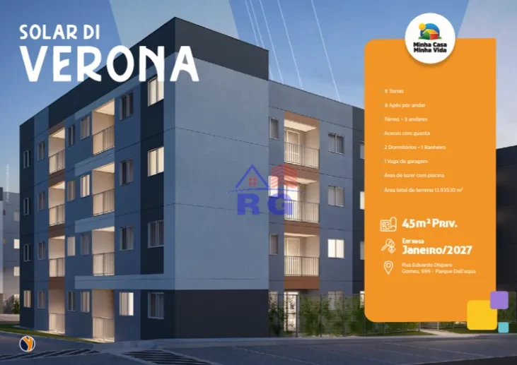 APARTAMENTO 2 QUARTOS - RESIDENCIAL SOLAR DI VERONA