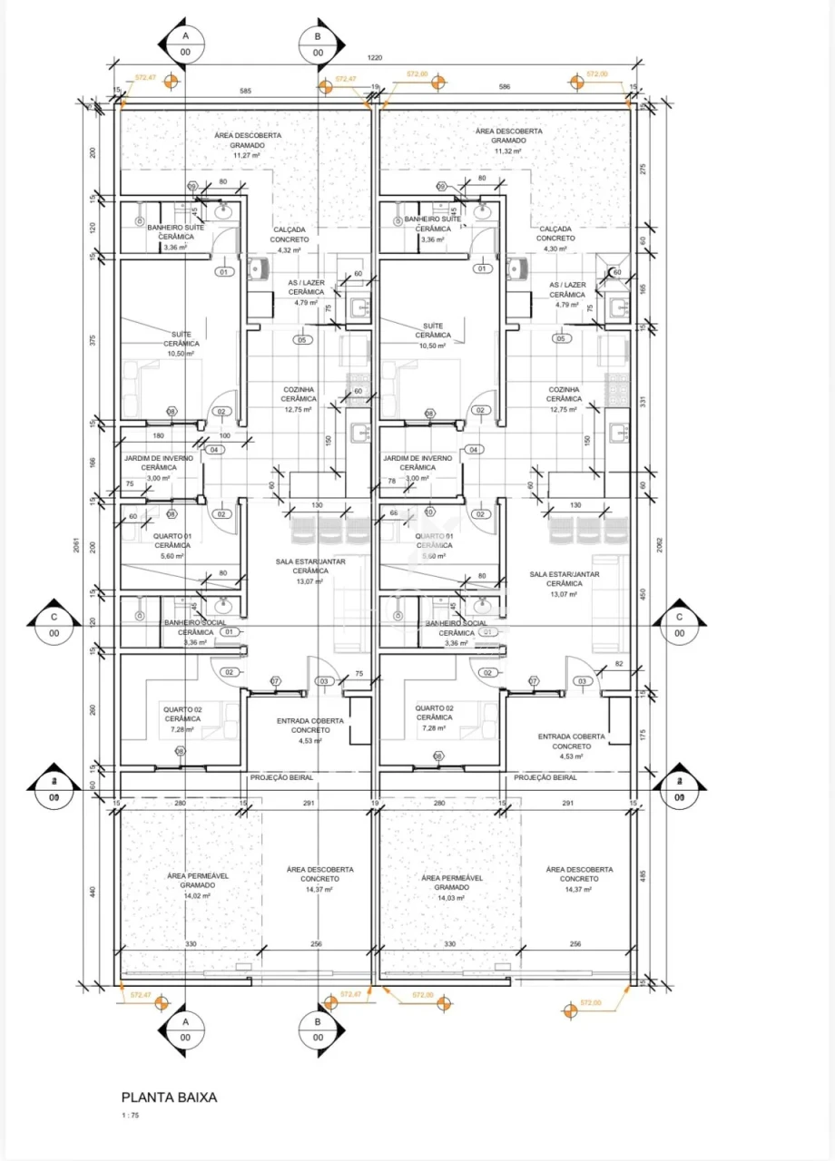Imagens do imóveis Casa geminada nova à venda  – 03 dormitórios (1 Suíte)  – Gleba Esperança – Zona Oeste -  Londrina/PR