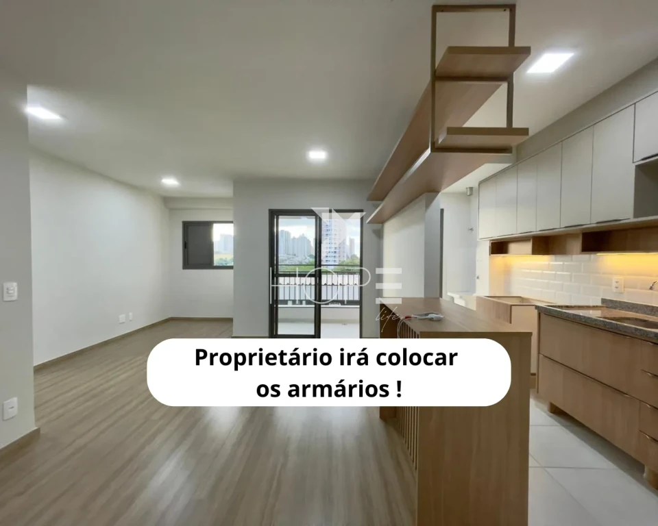 Apartamento para Locação com Sala Estendida – 64m² – 2 Quartos (1 Suíte) – Malibu – Aurora – Zona Sul – Londrina/PR