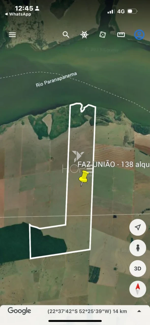Imagens do imóveis Fazenda à venda com 138 alqueires - irrigação autorizada - beira do Rio Paranapanema - Paranavaí PR
