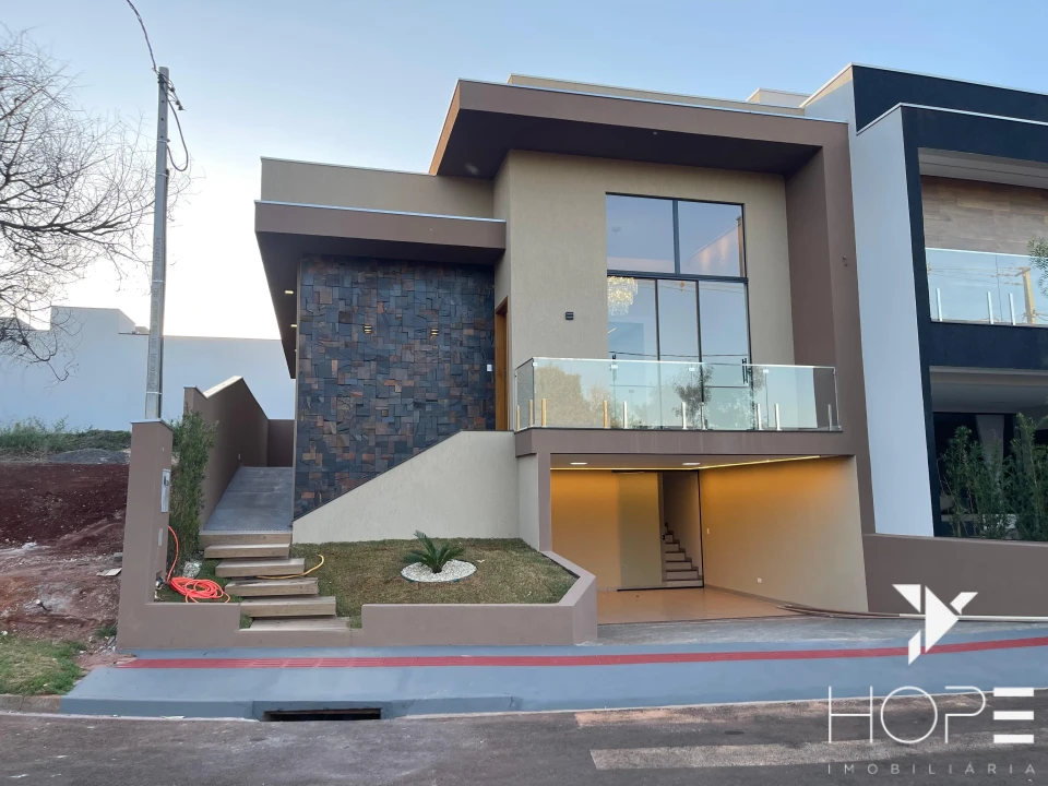 Imagens do imóveis Casa nova no  Condomínio Heimtal Park em Londrina – 3 quartos e área gourmet