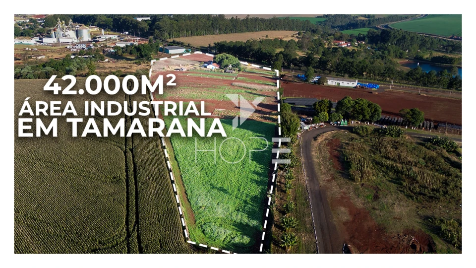 Imagens do imóveis Terreno industrial à venda com 42.000m² - frente para rodovia - Lotes fracionável - Tamarana PR