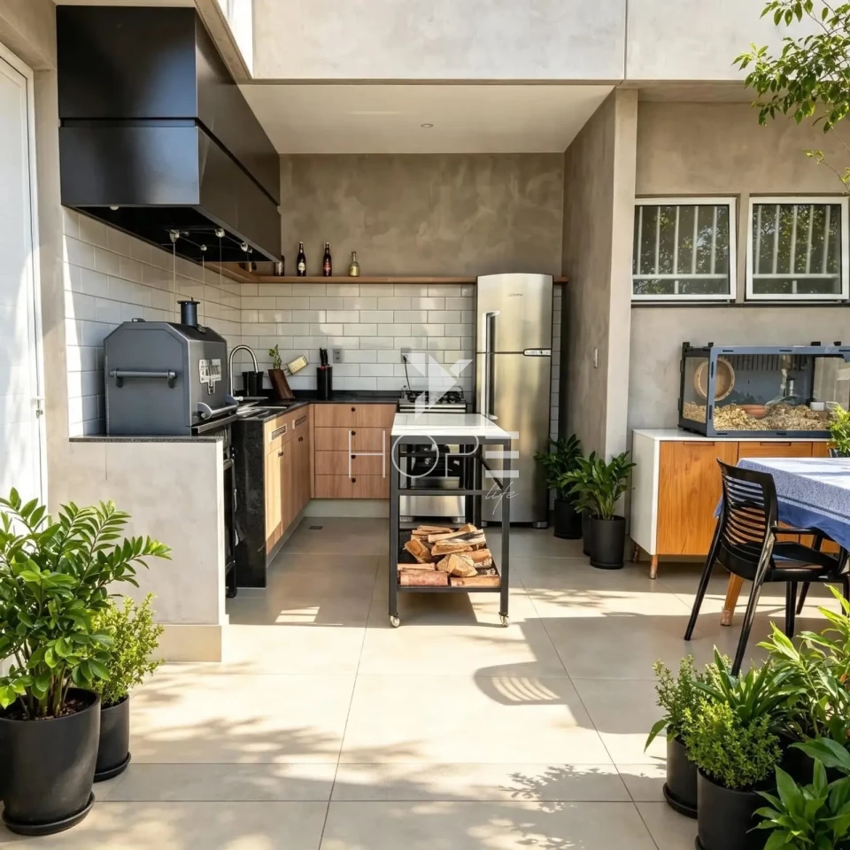Imagens do imóveis Casa à venda com 201,60 m² - 3 quartos - 1 suíte master - espaço gourmet - terreno de 384 m² - Bairro Amaro - Londrina PR