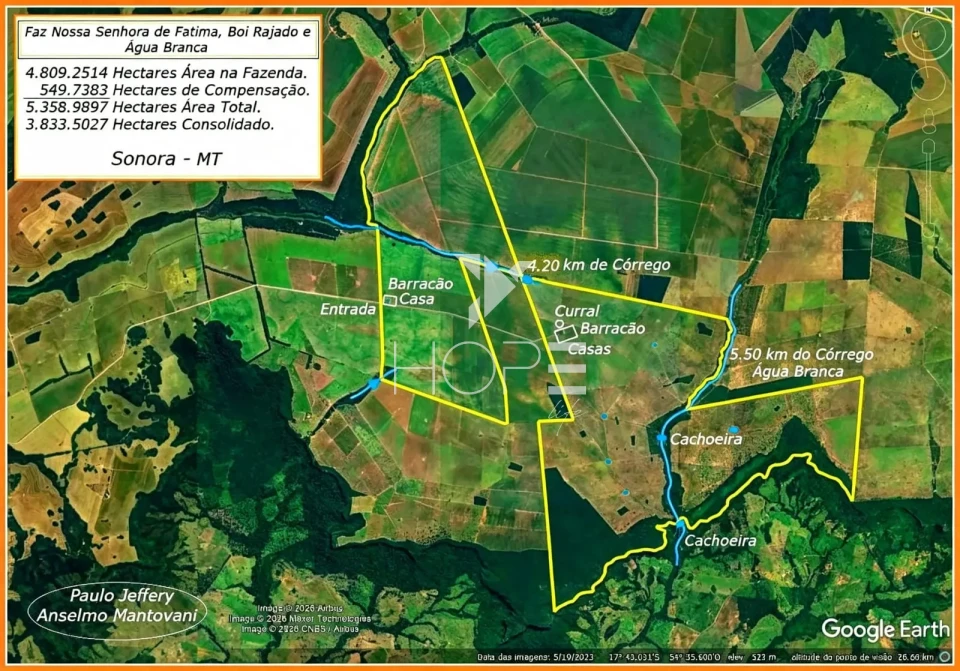 Imagens do imóveis Fazenda à Venda - Agricultura e Pecuária - Topografia Plana – 5.359 Hectares – Sonora – Sonora/MS
